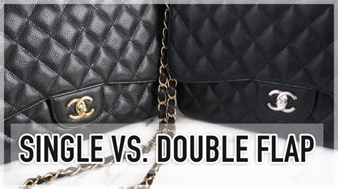 chanel flap styles|Chanel single flap vs double.